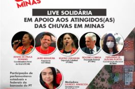 Live Solidária: Em apoio aos atingidos e atingidas pelas chuvas em Minas