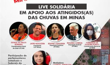 Live Solidária: Em apoio aos atingidos e atingidas pelas chuvas em Minas