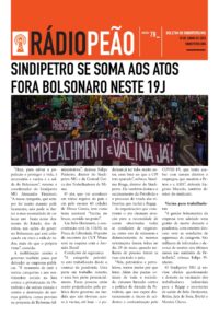 Sindipetro se soma aos atos Fora Bolsonaro neste 19J