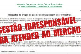 Parente recua de política do gás que botava fogo no povo