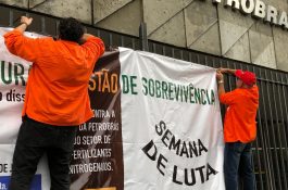 Em ato no Edise, FUP denuncia impactos do desmonte das FAFEN´s