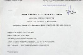 Sindipetro/MG entra na Justiça contra cobrança indevida da Petros