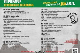 VII PlenaFUP começa nesta quarta-feira (01). Confira a programação!