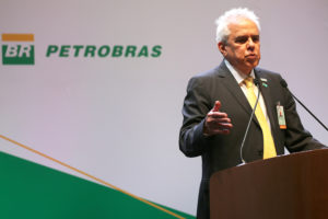 Roberto Castello Branco, the new CEO of Brazil's state-run oil company Petrobras, delivers a speech at a ceremony marking his taking over the firm, in Rio de Janeiro, Brazil January 3, 2019. REUTERS/Sergio Moraes