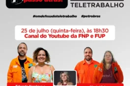 FUP e FNP realizam live sobre Teletrabalho na quinta-feira (25) às 18:30