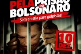 Sem anistia: Movimentos sociais convocam mobilizações para o dia 10 de dezembro