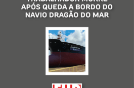 Trabalhador morre após queda a bordo do navio Dragão do Mar