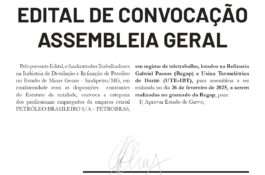 Edital de Convocação de Assembleia Teletrabalho