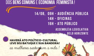 Marcha Mundial das Mulheres convida para audiência pública e ato no dia 14/08