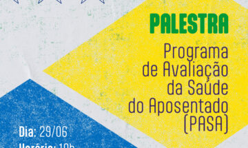 Palestra sobre o PASA será no dia 29, às 10h, seguida de confraternização durante jogo do Brasil