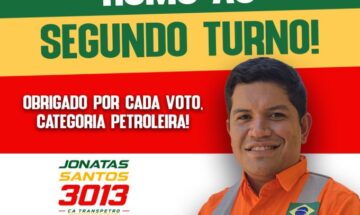Jonatas Santos disputará o segundo turno da eleição para o CA da Transpetro